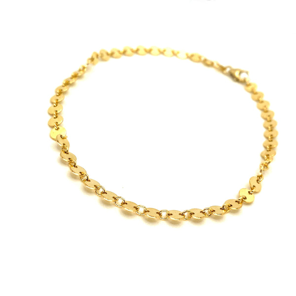 Lolawantsjewelry bracelet Gold Circle Link Bracelet