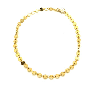 Lolawantsjewelry bracelet Gold Circle Link Bracelet