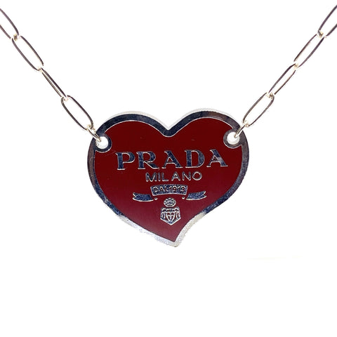 Lolawantsjewelry Necklace Red Heart on Paperclip