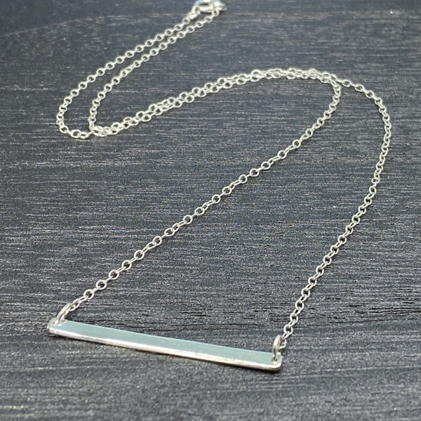 Lolawantsjewelry Necklace Simple silver bar