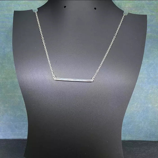 Lolawantsjewelry Necklace Simple silver bar