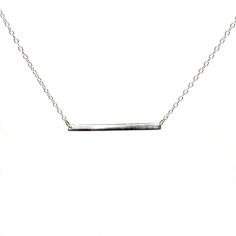 Lolawantsjewelry Necklace Simple silver bar