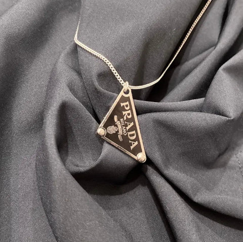Lolawantsjewelry Necklaces Diagonal Black Triangle