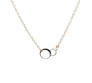 Lolawantsjewelry Necklaces Rose Gold with Silver Rings